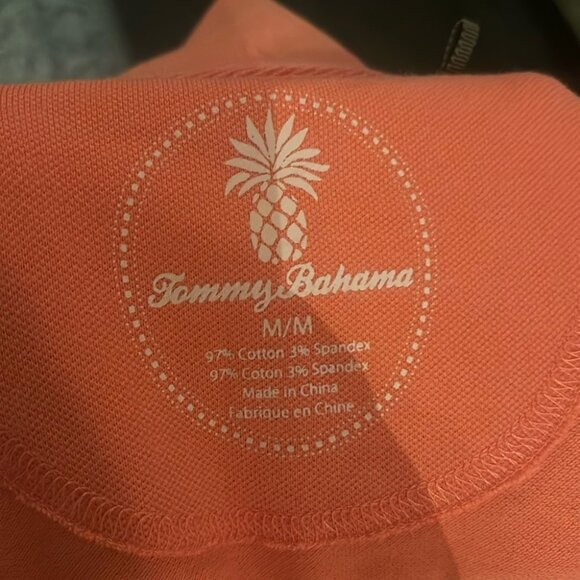 Tommy Bahama Shirt Dress Women Medium Orange Polo Short Sleeve Women’s - Picture 7 of 7